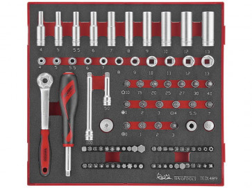 Teng Tools topnøglesæt TED1489 med 89 dele 1/4"